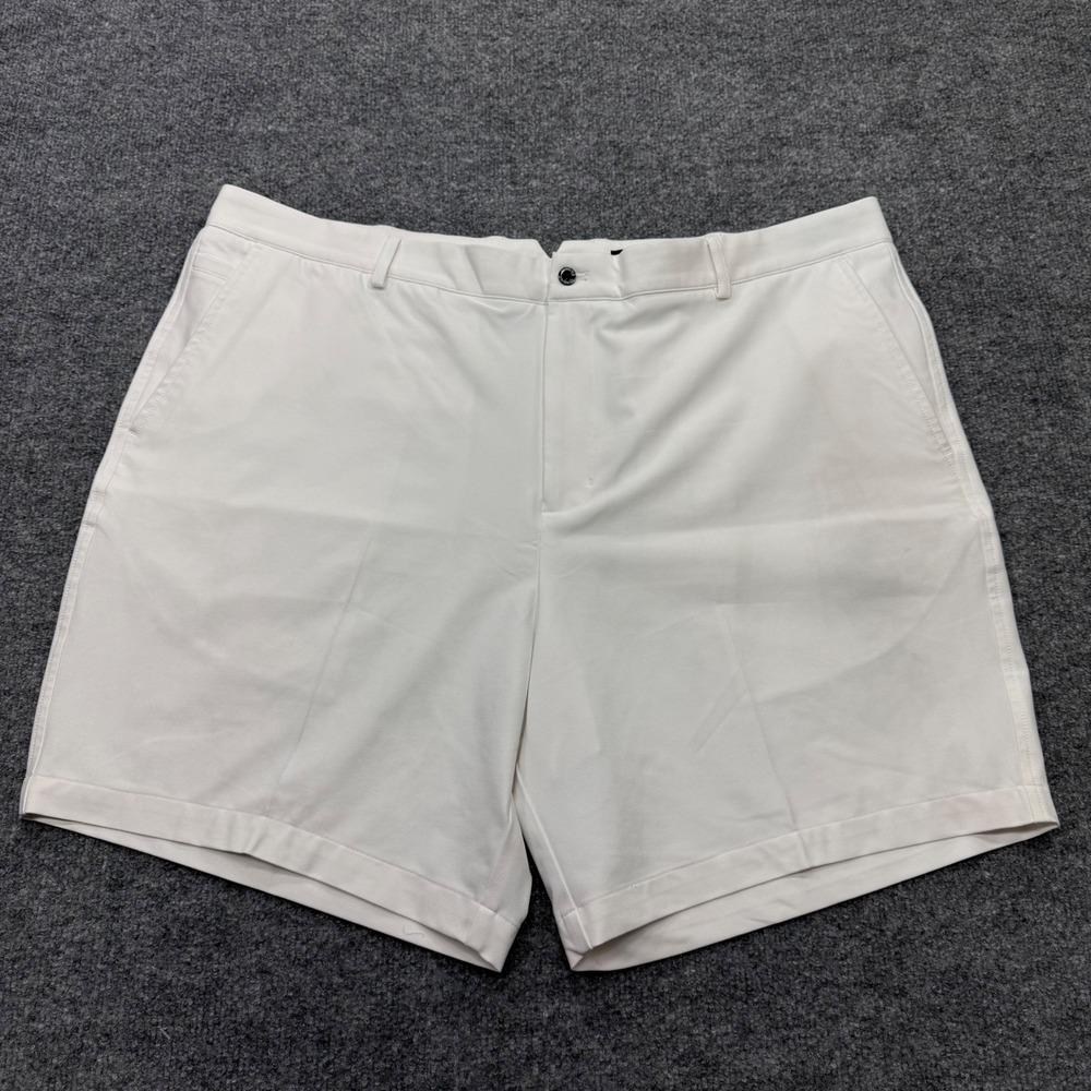 Dunning Golf Mens White Performance Stretch Flat Front Shorts Size 42